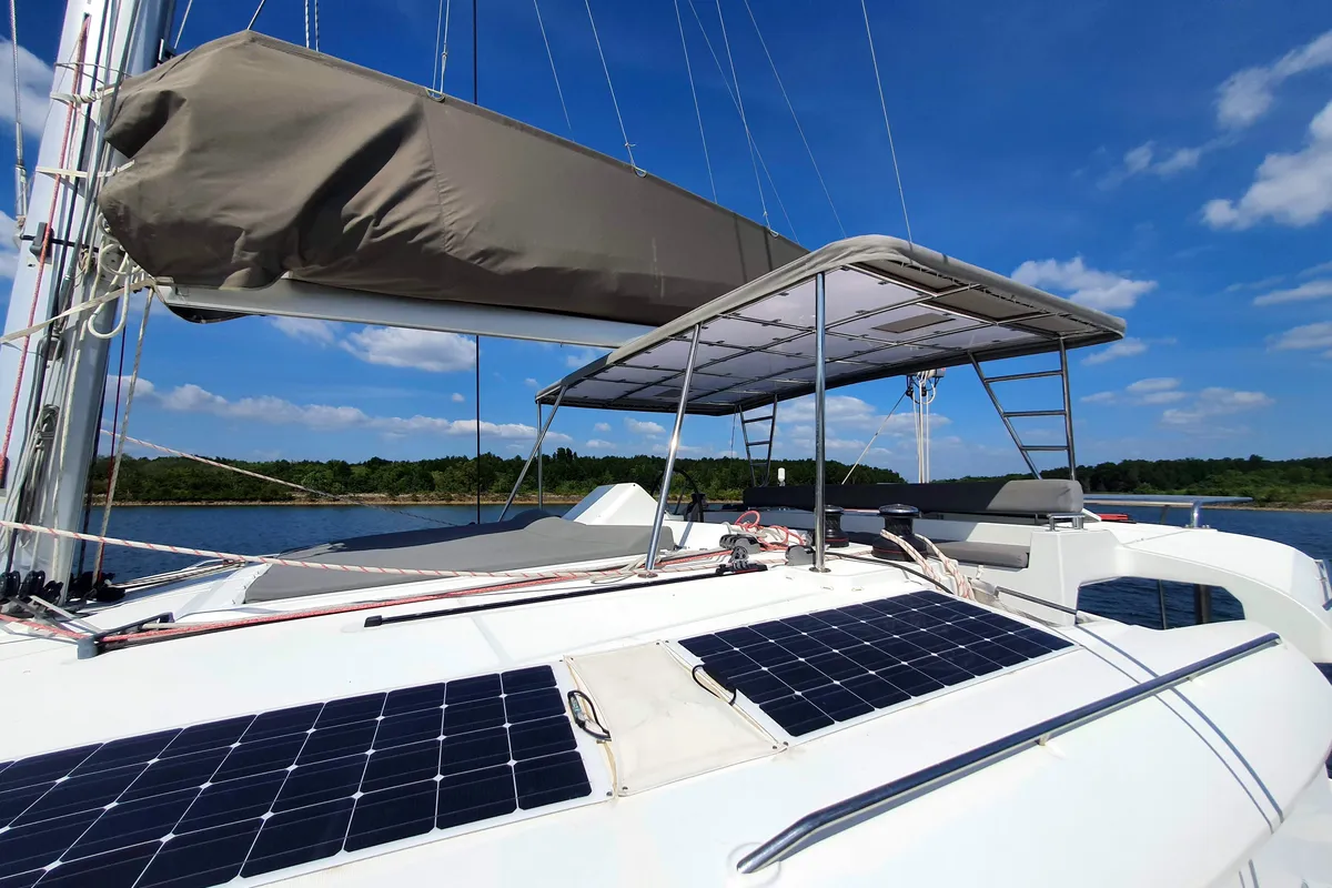 ArMarg, a Lagoon 450 Fly catamaran at Baan Salak Phet, Thailand