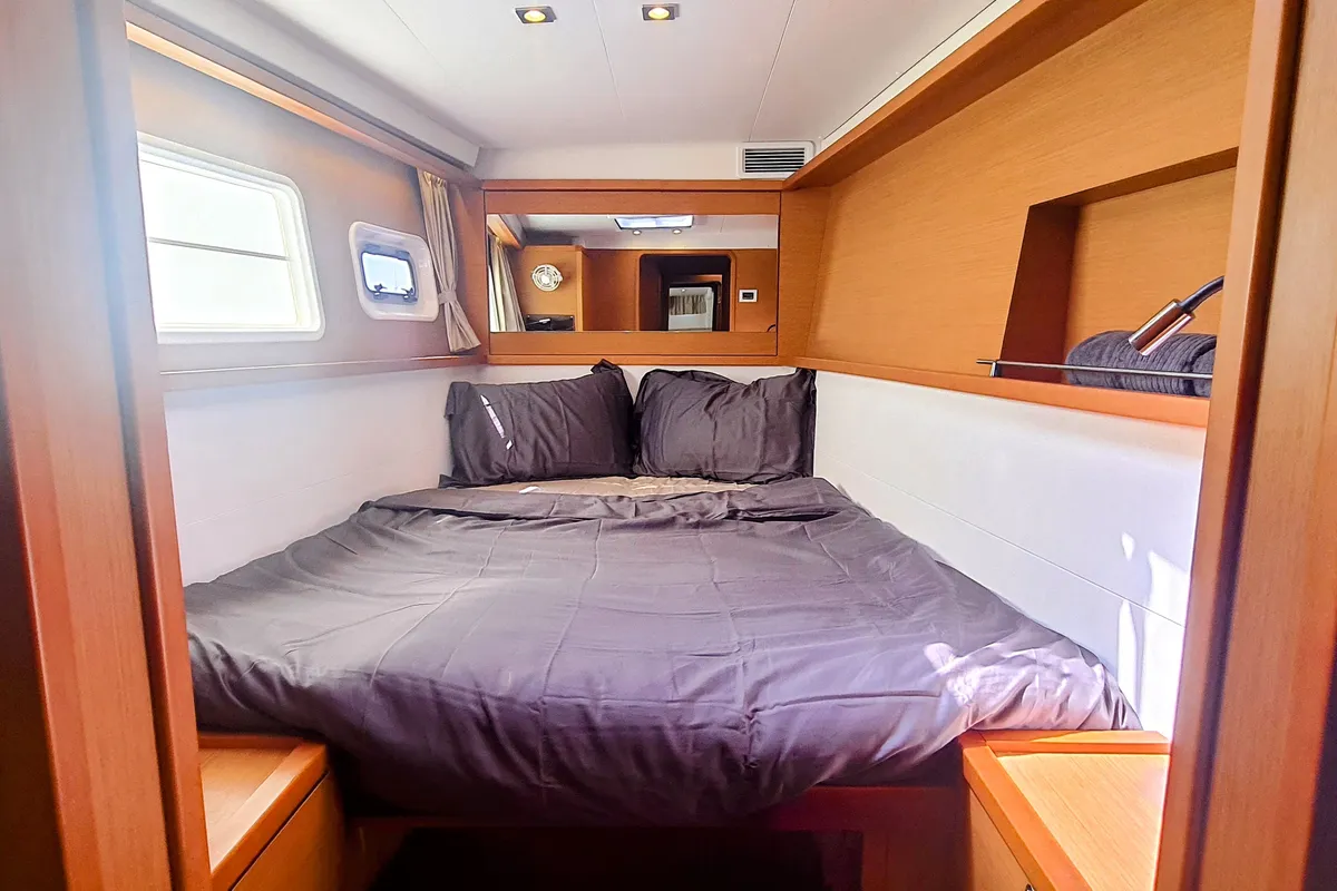 Cabin on ArMarg, a Lagoon 450 Fly catamaran at Baan Salak Phet, Thailand