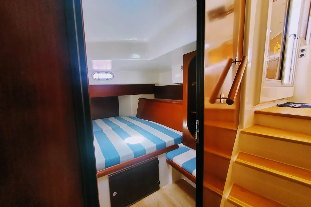Cabin on Sampei, a Fountaine Pajot Lavezzi 40 catamaran at Izola, Slovenia