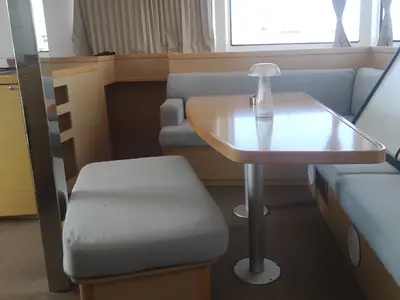 Salon of LA MAR, a Lagoon 42 catamaran at Municipal Unit of Lefkada, Greece