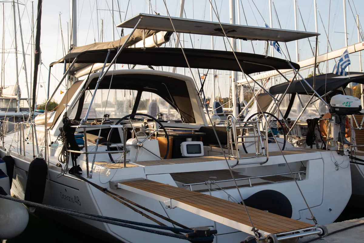 AEOLIS, a Beneteau Oceanis 48 sailboat at Athens, Greece