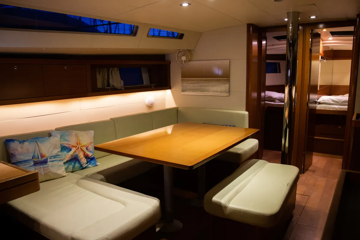 AEOLIS, a Beneteau Oceanis 48 sailboat at Athens, Greece