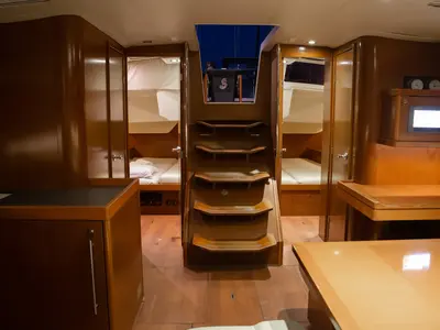 AEOLIS, a Beneteau Oceanis 48 sailboat at Athens, Greece