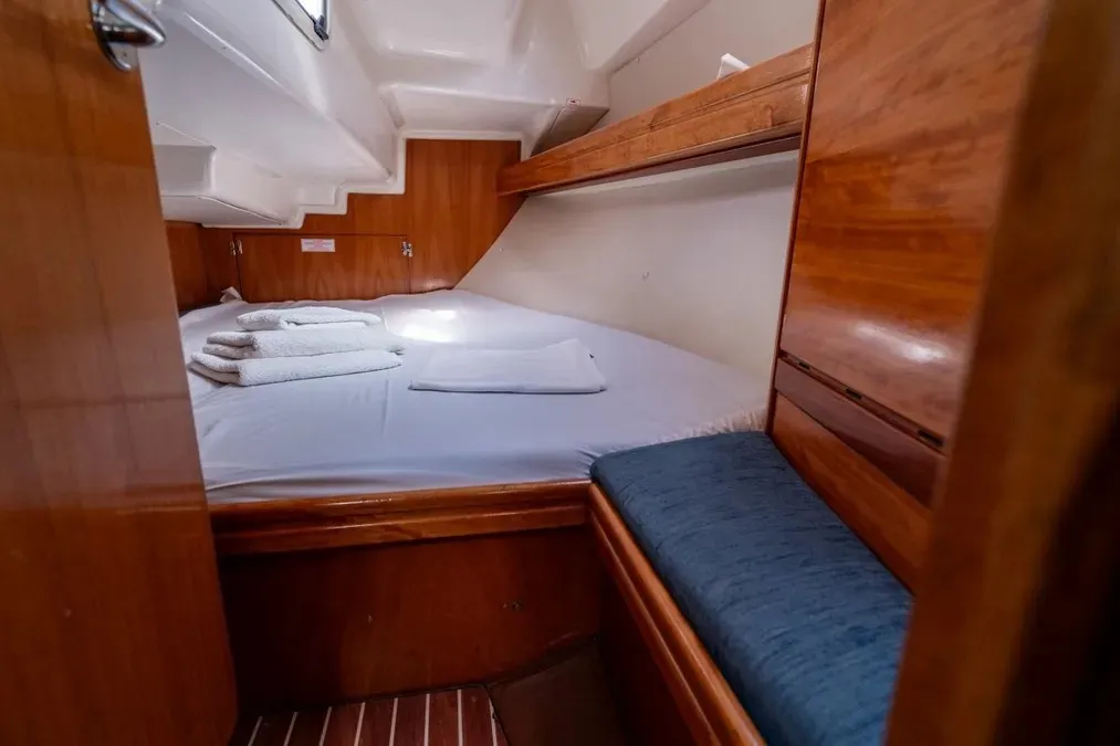 Cabin on Mr Bojangles, a Bavaria 38 sailboat at Municipal Unit of Palairos, Greece