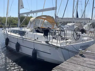 Freedom, a Dufour 382 GL sailboat at Barth, Germany