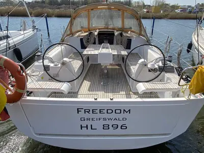 Freedom, a Dufour 382 GL sailboat at Barth, Germany