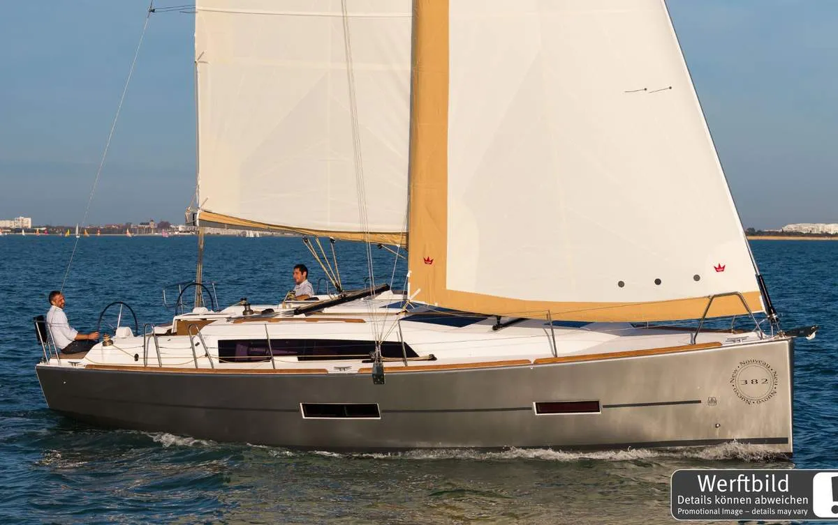 Freedom, a Dufour 382 GL sailboat at Barth, Germany