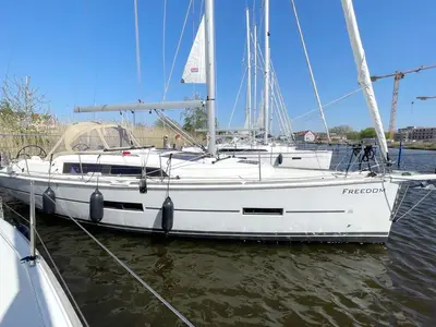 Freedom, a Dufour 382 GL sailboat at Barth, Germany
