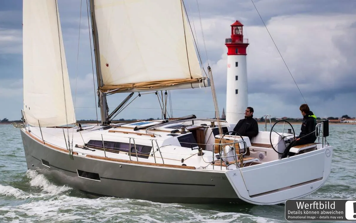 Freedom, a Dufour 382 GL sailboat at Barth, Germany