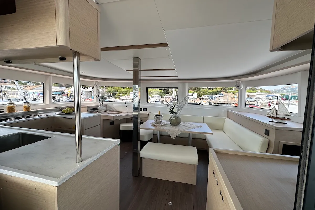 Hercules (STL), a Lagoon 46 catamaran at Bois D'Orange, Saint Lucia