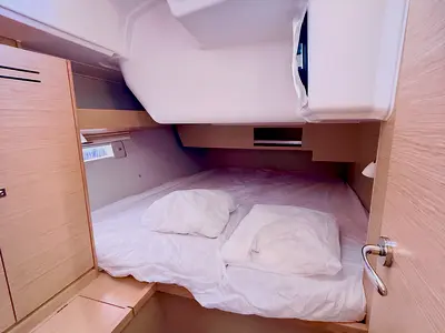 Cabin on Julianna, a Dufour 430 GL sailboat at Marseille, France