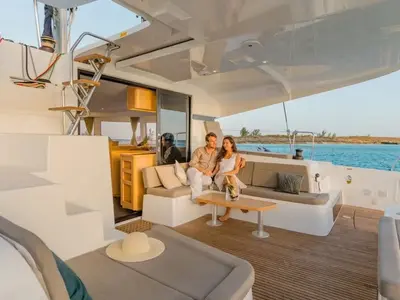 Lizzy II, a Lagoon 42 catamaran at Seget Donji, Croatia