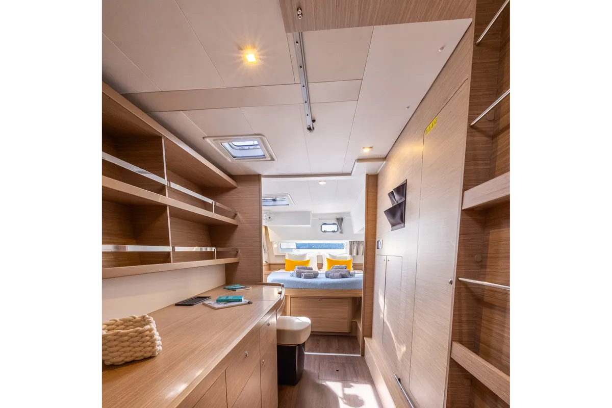 Cabin on LUNA, a Lagoon 42 catamaran at Municipal Unit of Lefkada, Greece
