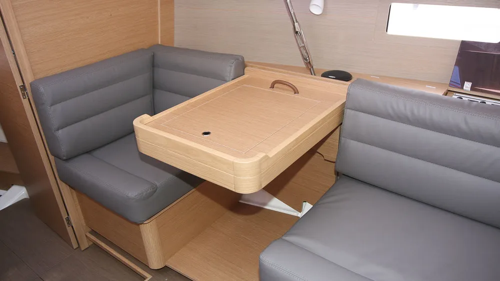 Salon of Stella, a Dufour 412 GL sailboat at Grad Pula, Croatia