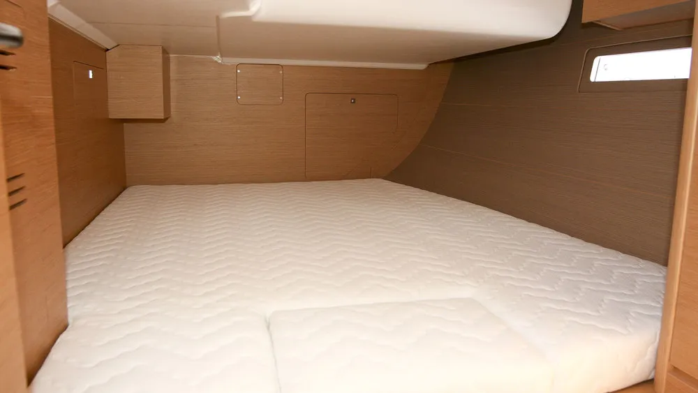 Cabin on Stella, a Dufour 412 GL sailboat at Grad Pula, Croatia