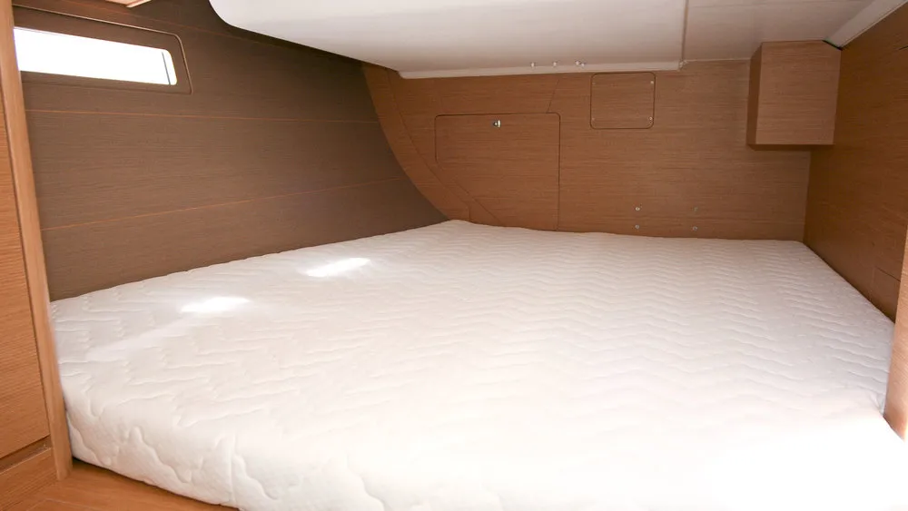 Cabin on Stella, a Dufour 412 GL sailboat at Grad Pula, Croatia