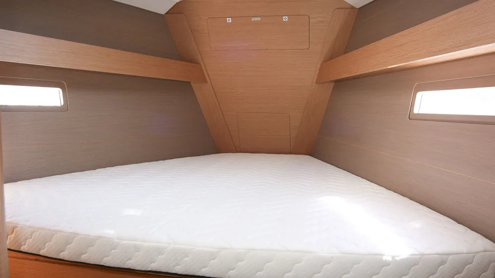 Cabin on Stella, a Dufour 412 GL sailboat at Grad Pula, Croatia