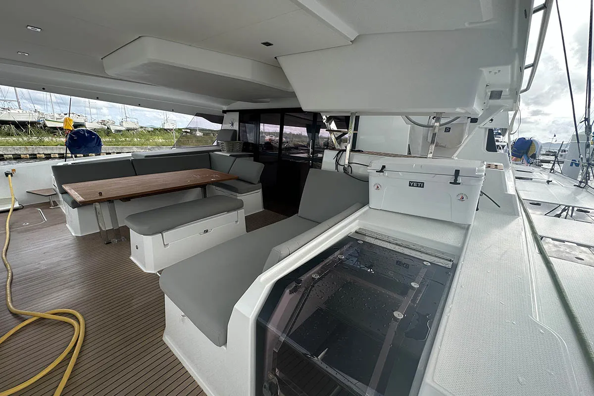 Endless Summer, a Fountaine Pajot Aura 51 catamaran at Road Town, British Virgin Islands