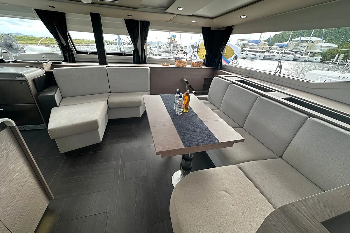 Endless Summer, a Fountaine Pajot Aura 51 catamaran at Road Town, British Virgin Islands