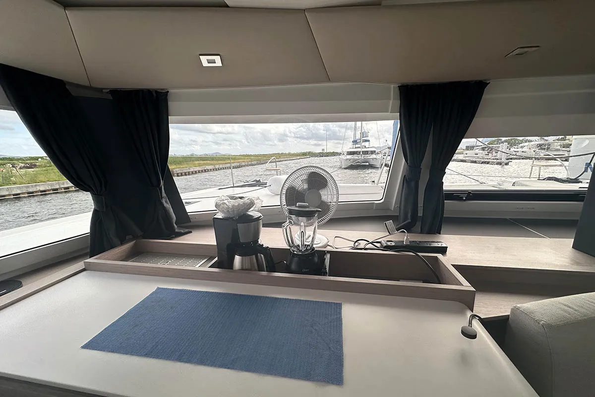 Endless Summer, a Fountaine Pajot Aura 51 catamaran at Road Town, British Virgin Islands