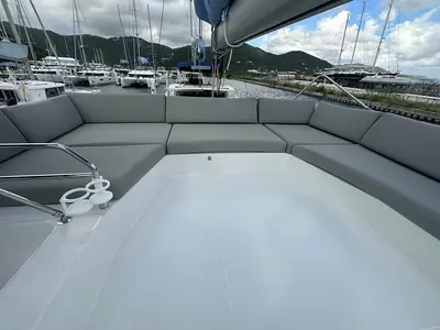 Endless Summer, a Fountaine Pajot Aura 51 catamaran at Road Town, British Virgin Islands