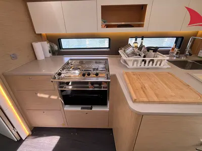 Galley of Mandala, a Dufour 41 sailboat at Hyères, France