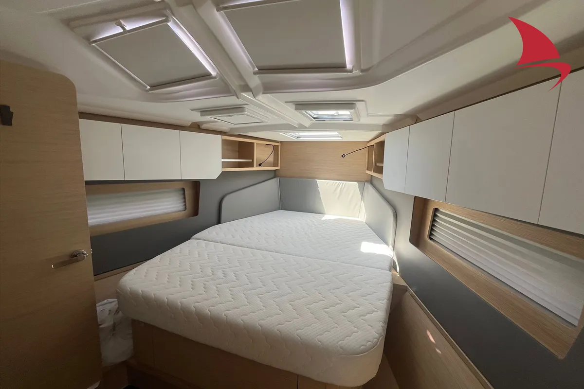 Cabin on Mandala, a Dufour 41 sailboat at Hyères, France
