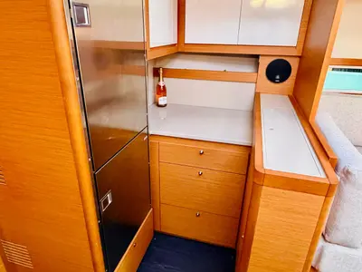 Galley of Suzie Q, a Dufour 530 sailboat at Primošten, Croatia