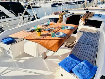 Suzie Q, a Dufour 530 sailboat at Primošten, Croatia