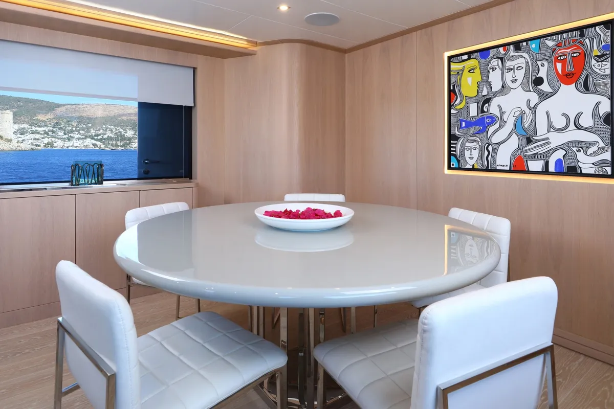 Ukiel, a Aegean Explorer M26 motor yacht at Olbia, Italy