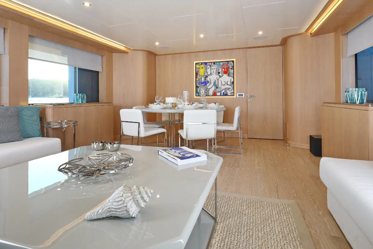 Ukiel, a Aegean Explorer M26 motor yacht at Olbia, Italy