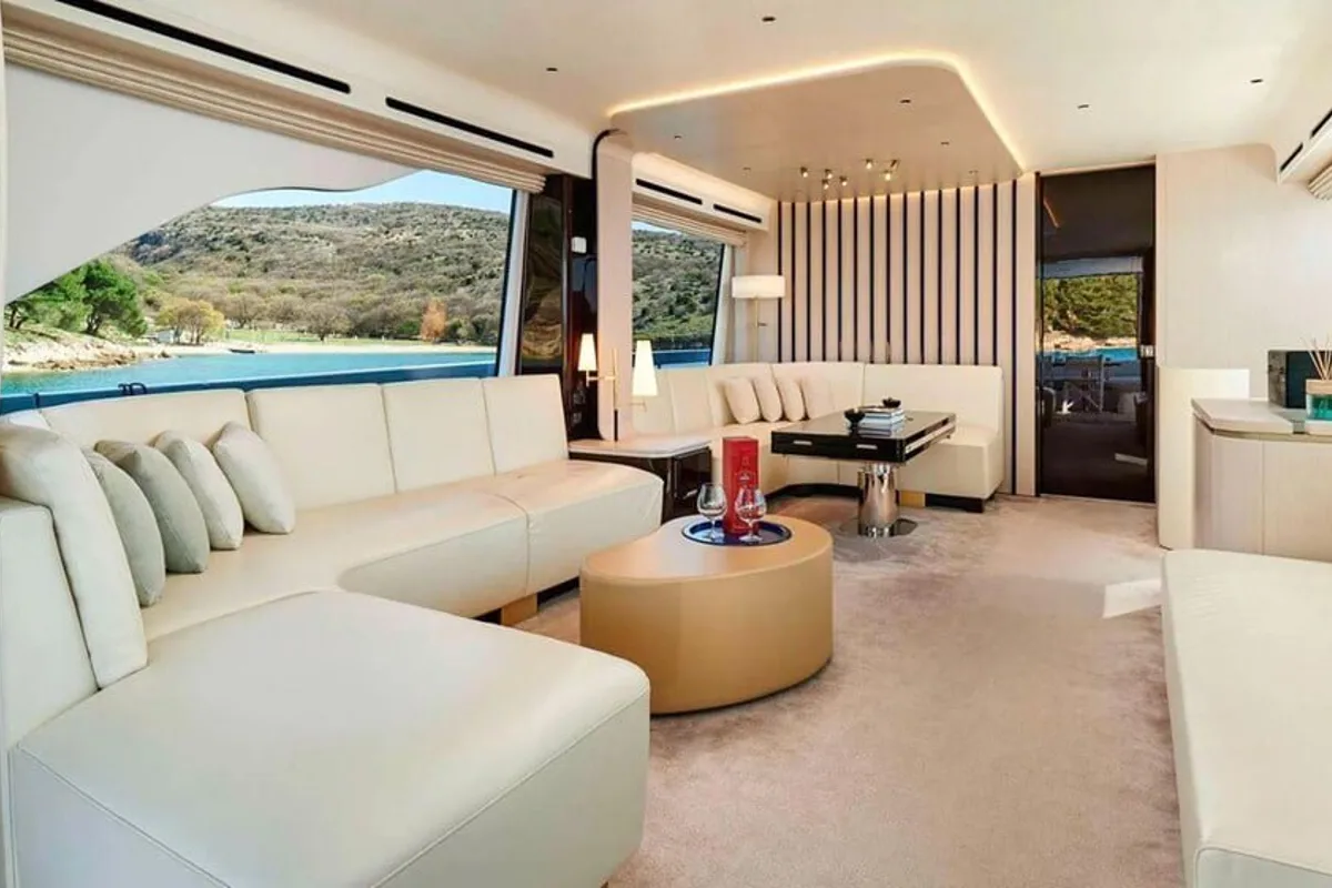 Cabin on OMR Group, a Azimut 78 Fly motor yacht at Podstrana - Miljevac, Croatia