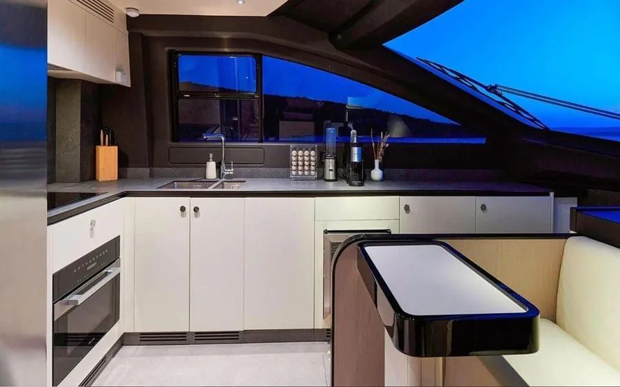 Cabin on OMR Group, a Azimut 78 Fly motor yacht at Podstrana - Miljevac, Croatia