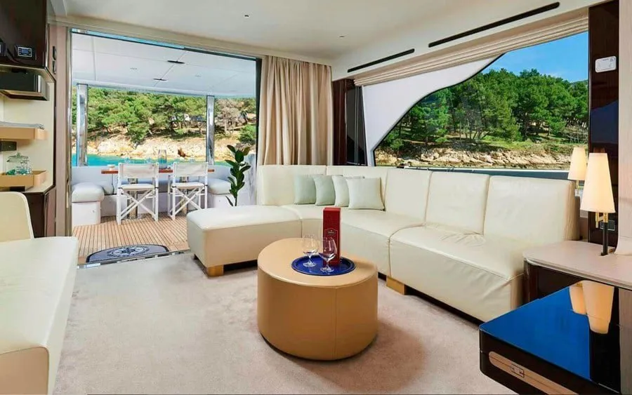 Galley of OMR Group, a Azimut 78 Fly motor yacht at Podstrana - Miljevac, Croatia