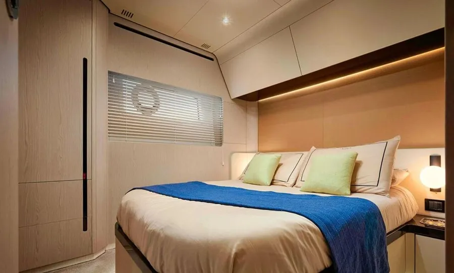 Cabin on OMR Group, a Azimut 78 Fly motor yacht at Podstrana - Miljevac, Croatia