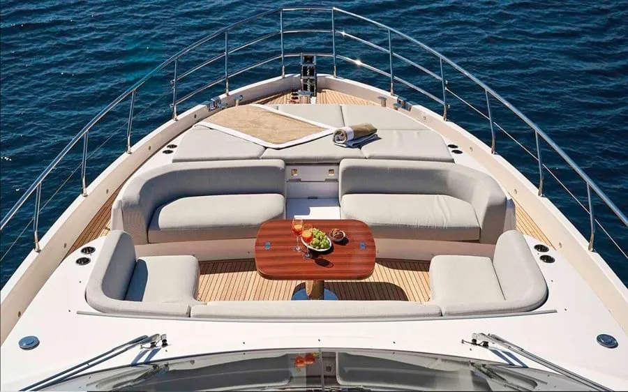 Exterior view of OMR Group, a Azimut 78 Fly motor yacht at Podstrana - Miljevac, Croatia