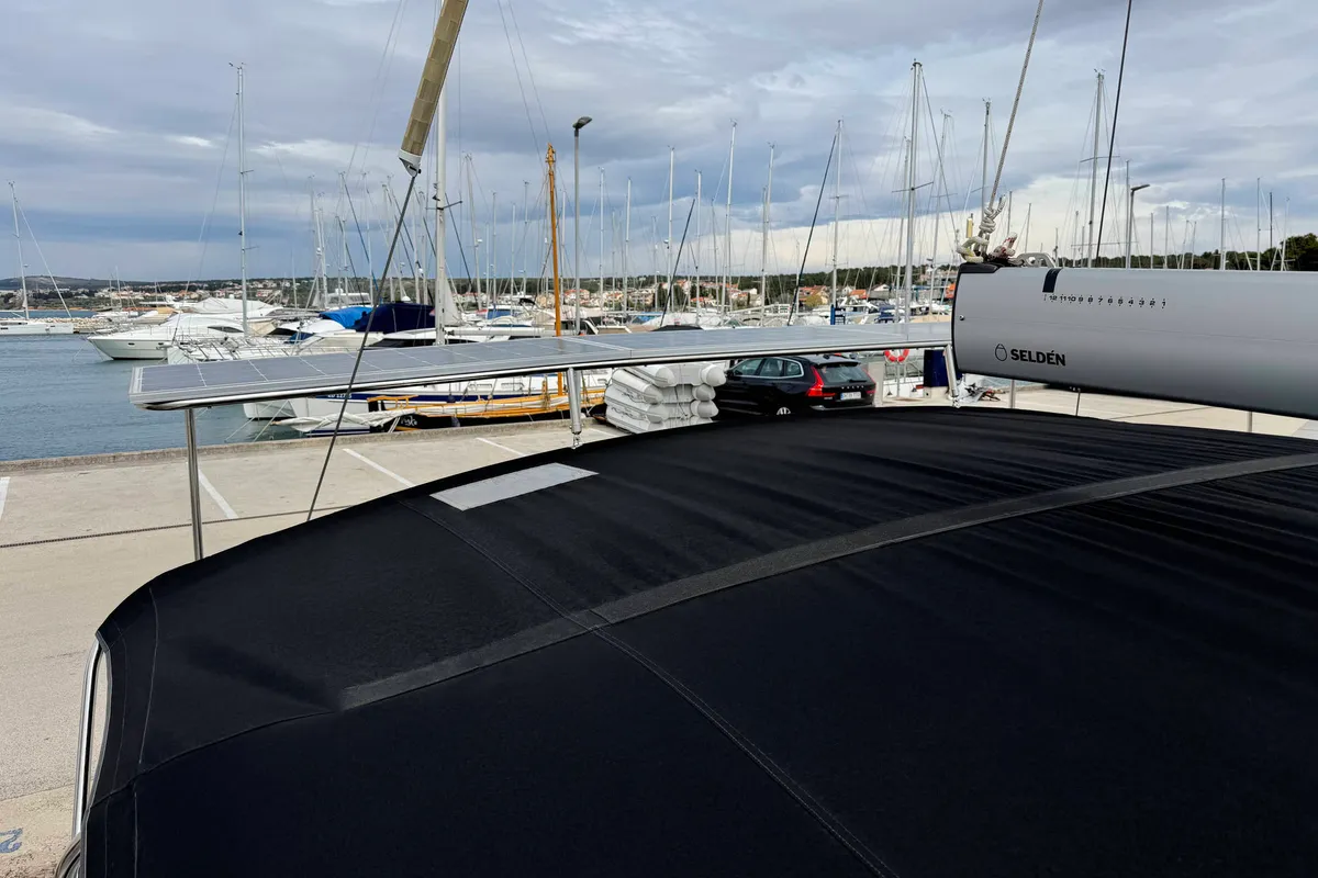 Deck of Venus, a Hanse 460 sailboat at Grad Biograd na Moru, Croatia