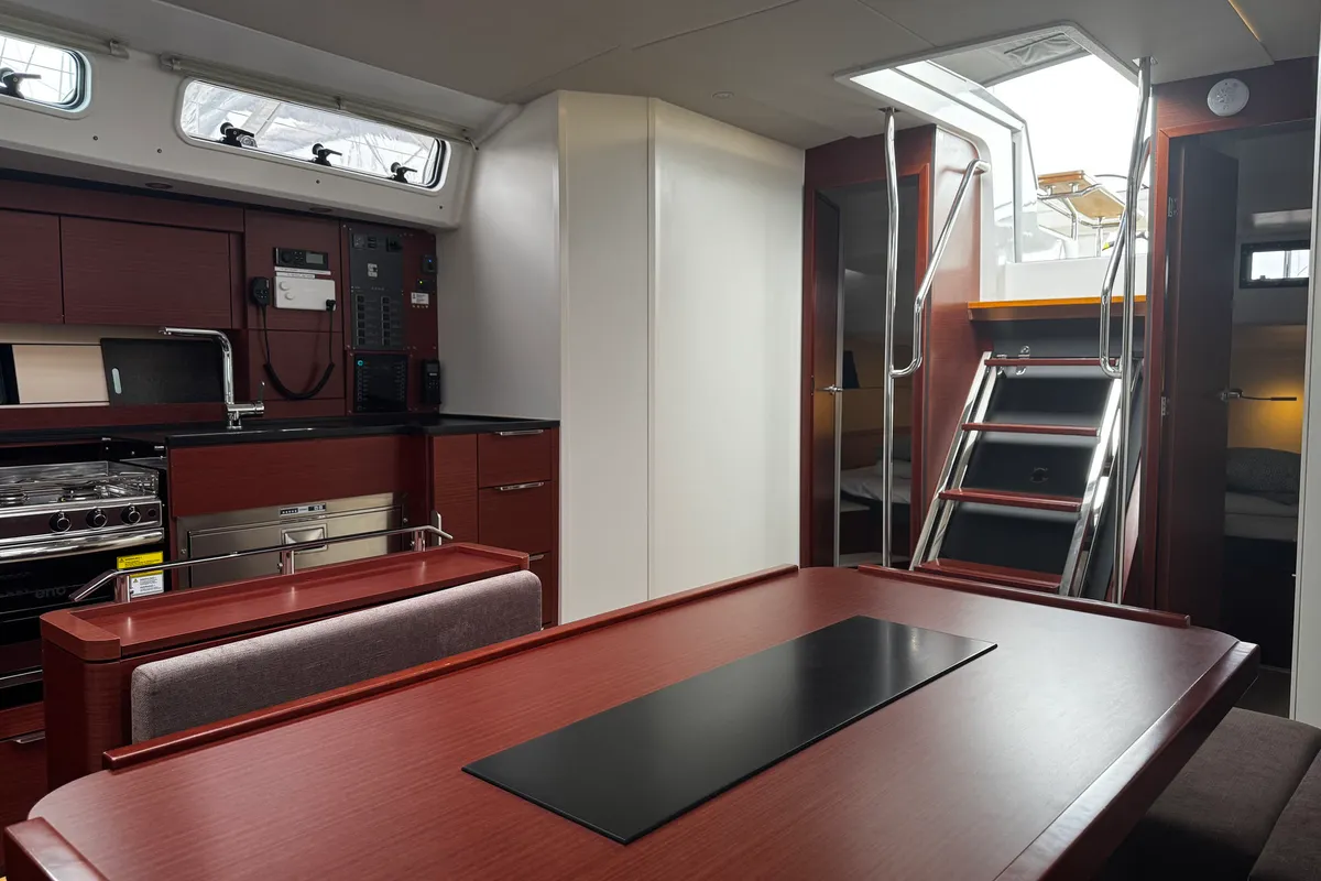 Salon of Venus, a Hanse 460 sailboat at Grad Biograd na Moru, Croatia