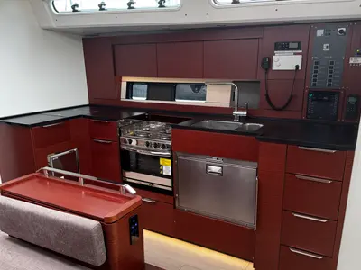 Galley of Venus, a Hanse 460 sailboat at Grad Biograd na Moru, Croatia