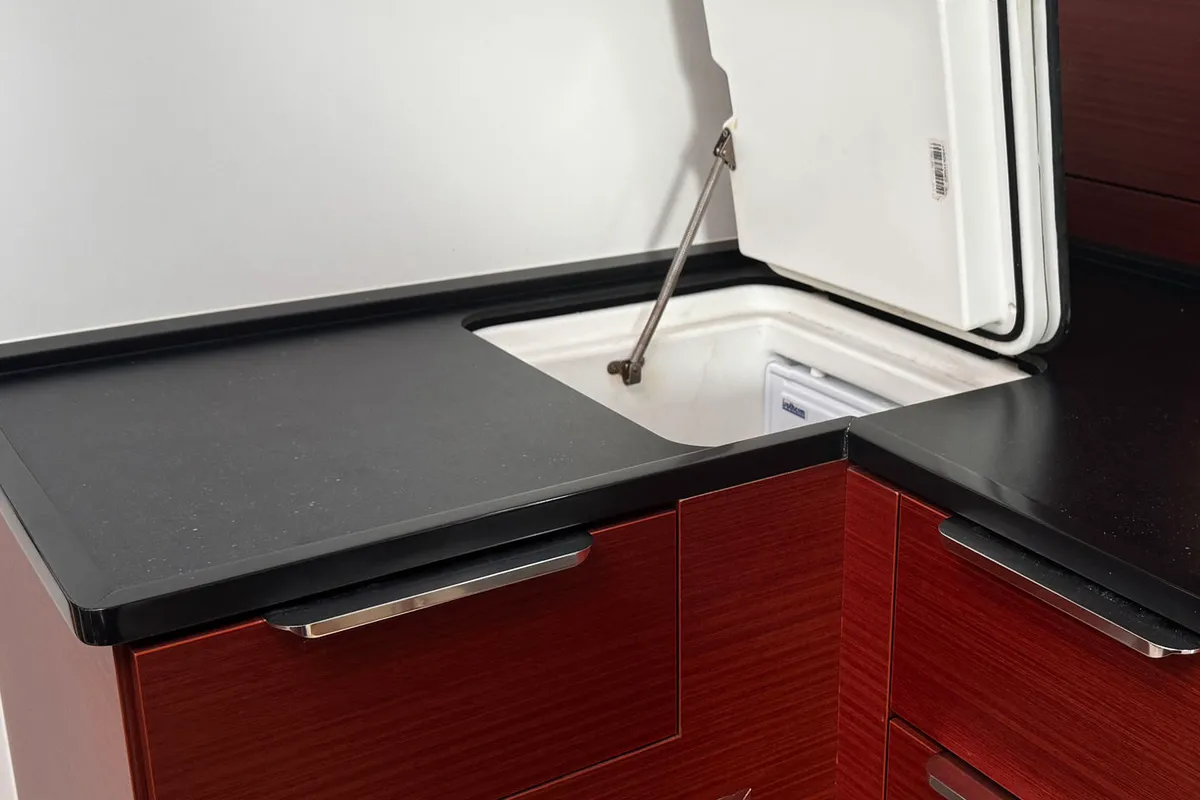 Galley of Venus, a Hanse 460 sailboat at Grad Biograd na Moru, Croatia