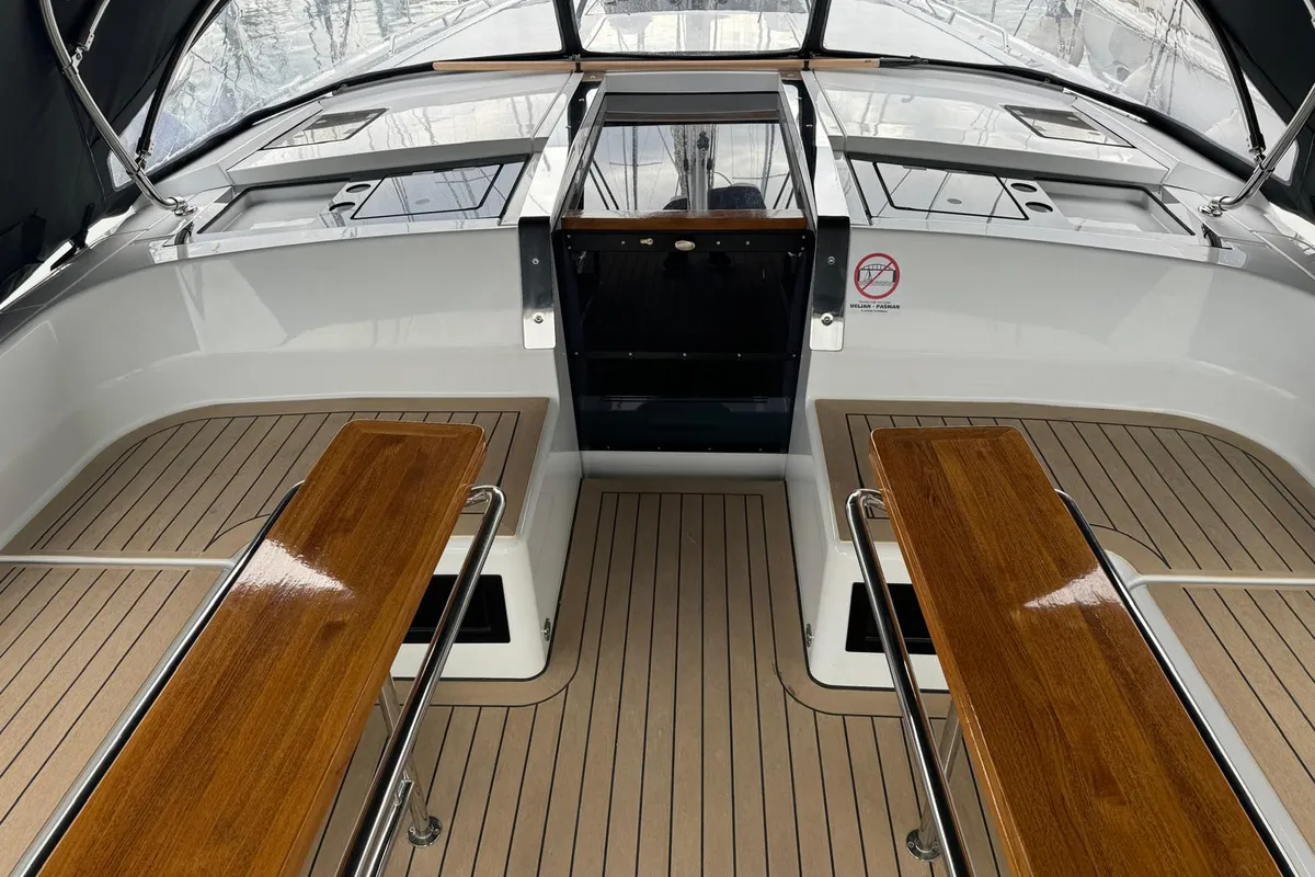 Cockpit of Venus, a Hanse 460 sailboat at Grad Biograd na Moru, Croatia