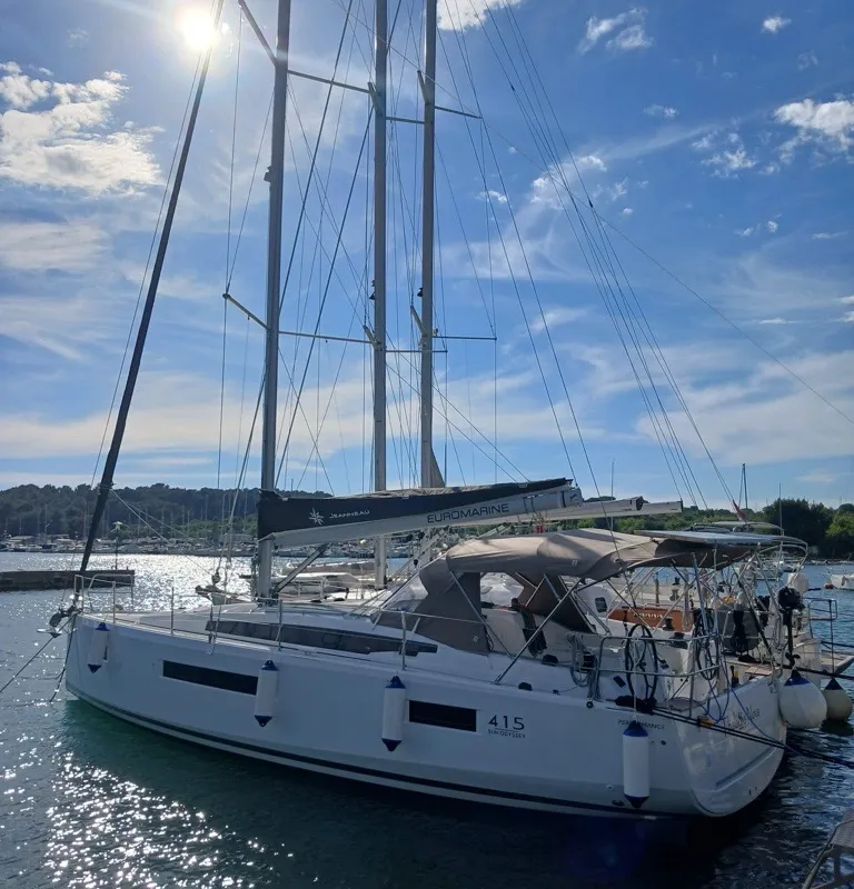 Thalassa Nova, a Jeanneau Sun Odyssey 415 sailboat at Split, Croatia