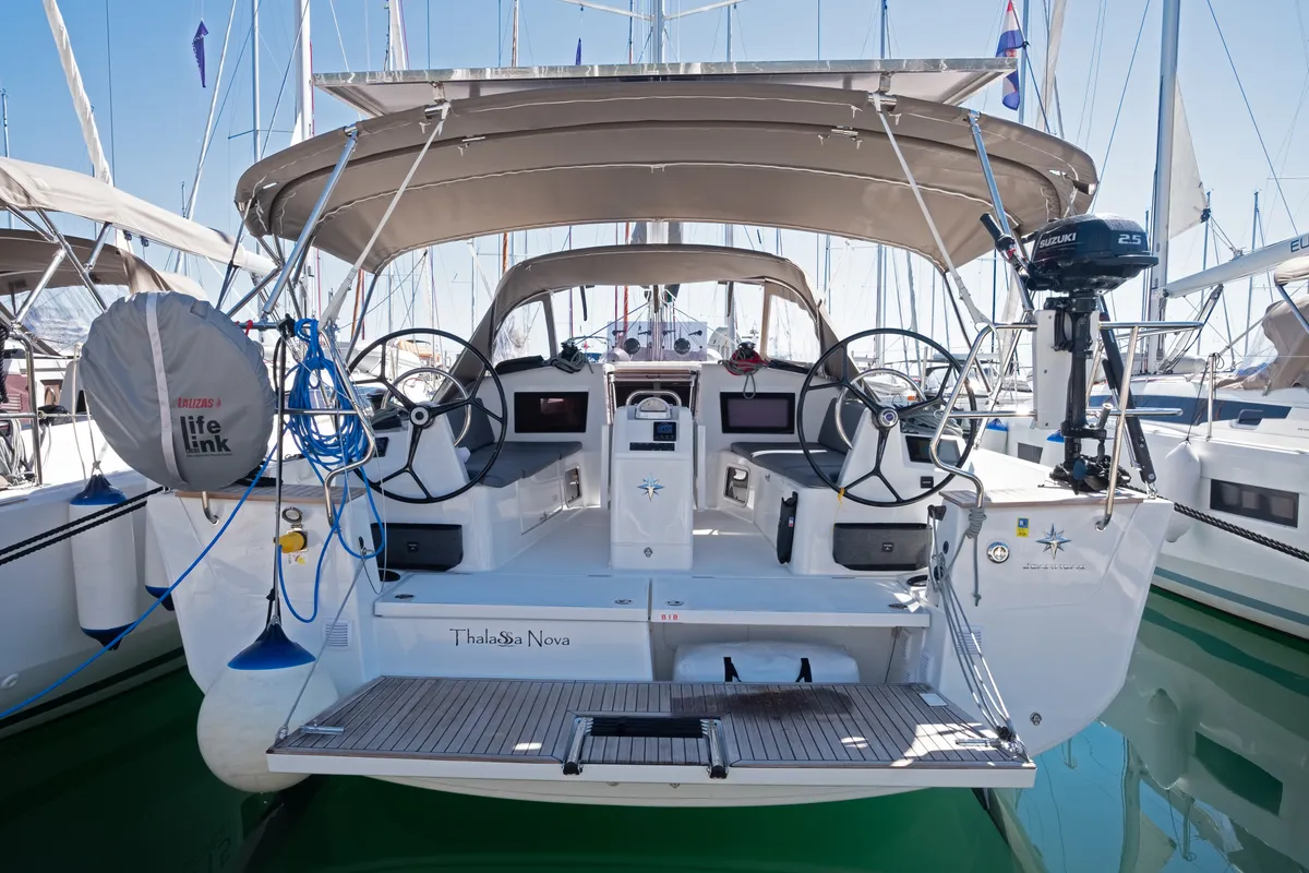 Thalassa Nova, a Jeanneau Sun Odyssey 415 sailboat at Split, Croatia