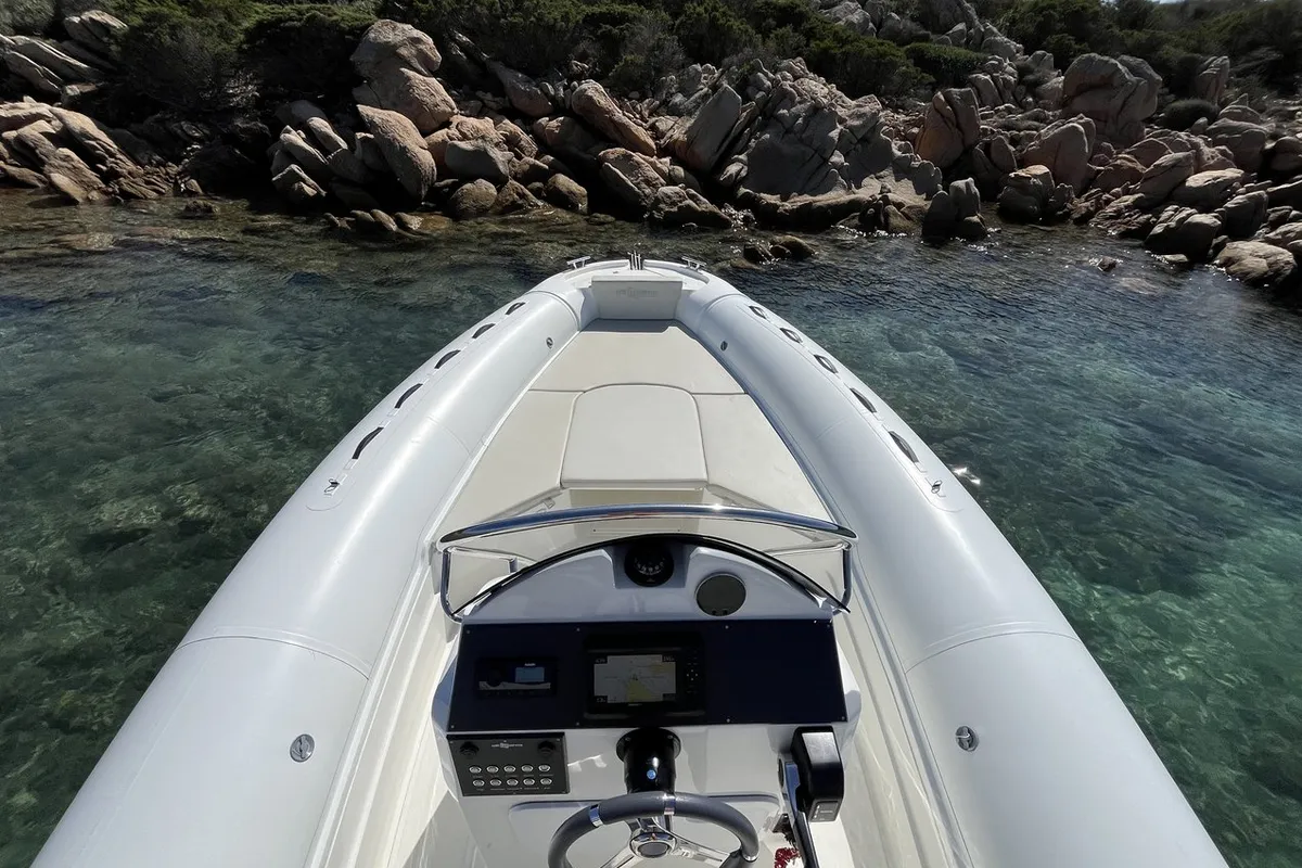 NN, a Altamarea Wave 23 Sport RIB at Cannigione, Italy