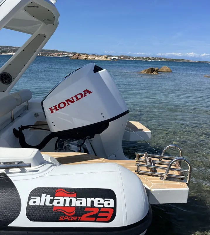 NN, a Altamarea Wave 23 Sport RIB at Cannigione, Italy