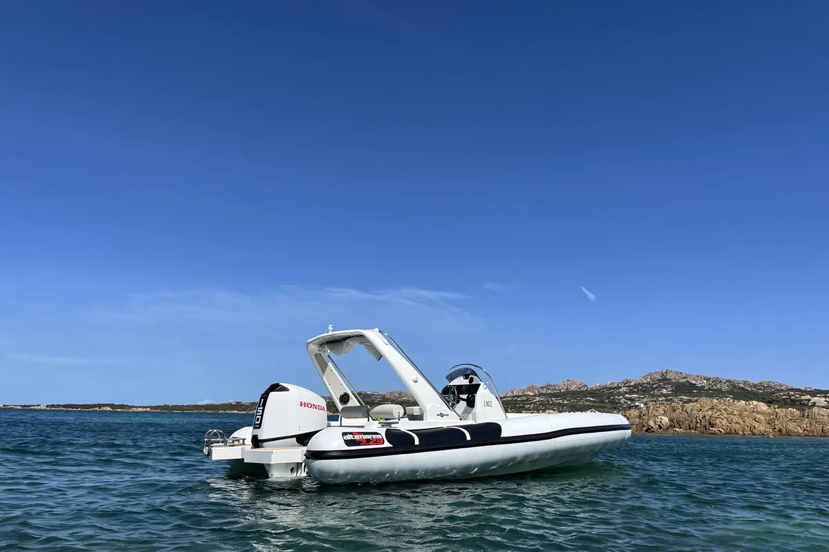 NN, a Altamarea Wave 23 Sport RIB at Cannigione, Italy