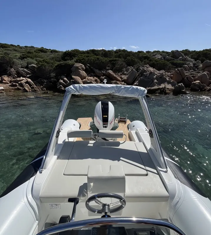 NN, a Altamarea Wave 23 Sport RIB at Cannigione, Italy