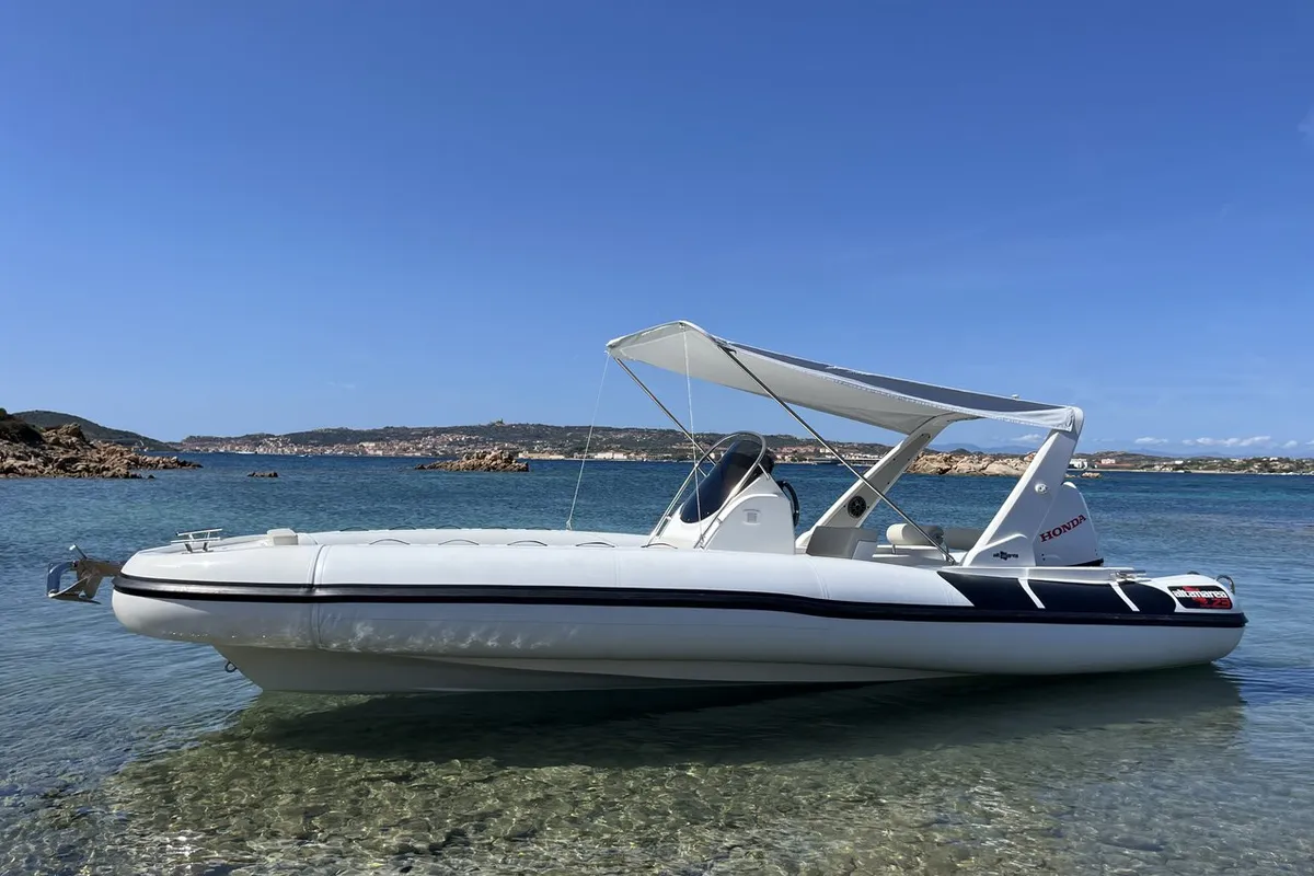 NN, a Altamarea Wave 23 Sport RIB at Cannigione, Italy