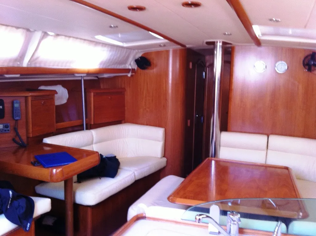 Penelope K, a Jeanneau Sun Odyssey 43 sailboat at Athens, Greece