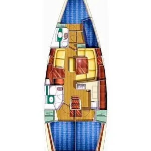 Penelope K, a Jeanneau Sun Odyssey 43 sailboat at Athens, Greece
